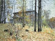 Levitan, Isaak Autumn good house oil painting picture wholesale